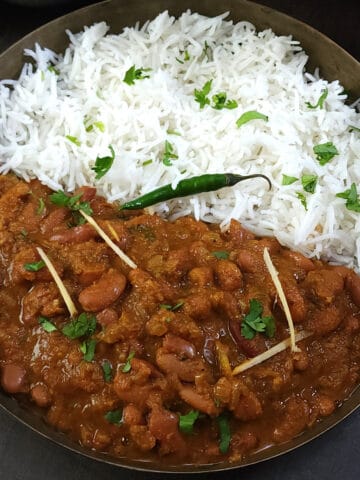 Rajma Masala | Kidney Beans Curry | Rajma Chawal | Vegan, vegetarian, gluten-free lunch and dinner.