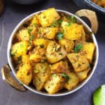Aloo Jeera Recipe - Cumin Roasted Potatoes - Easy side dish for lunch and dinner.