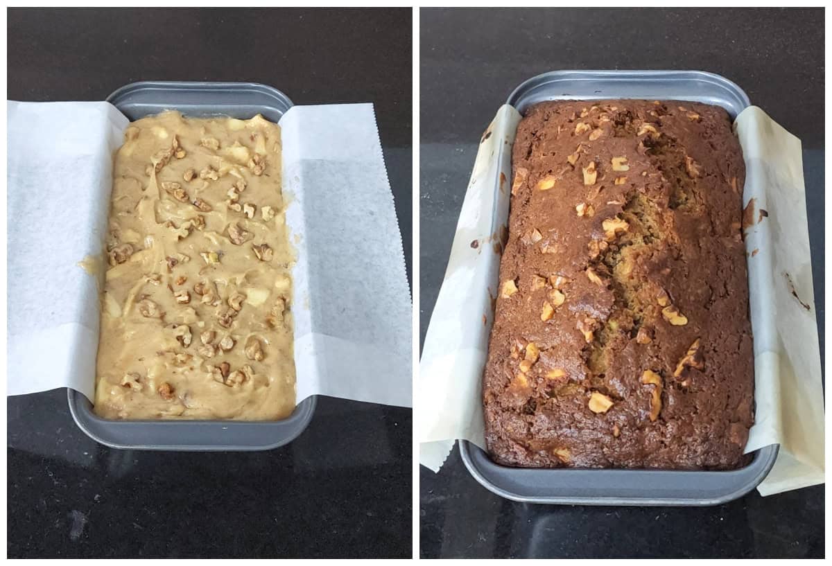 Bake the cake for 50 minutes.