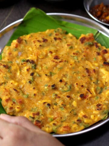 Besan Chilla | Chickpea Protein Pancakes | Indian recipe for any meal (breakfast, lunch, dinner).