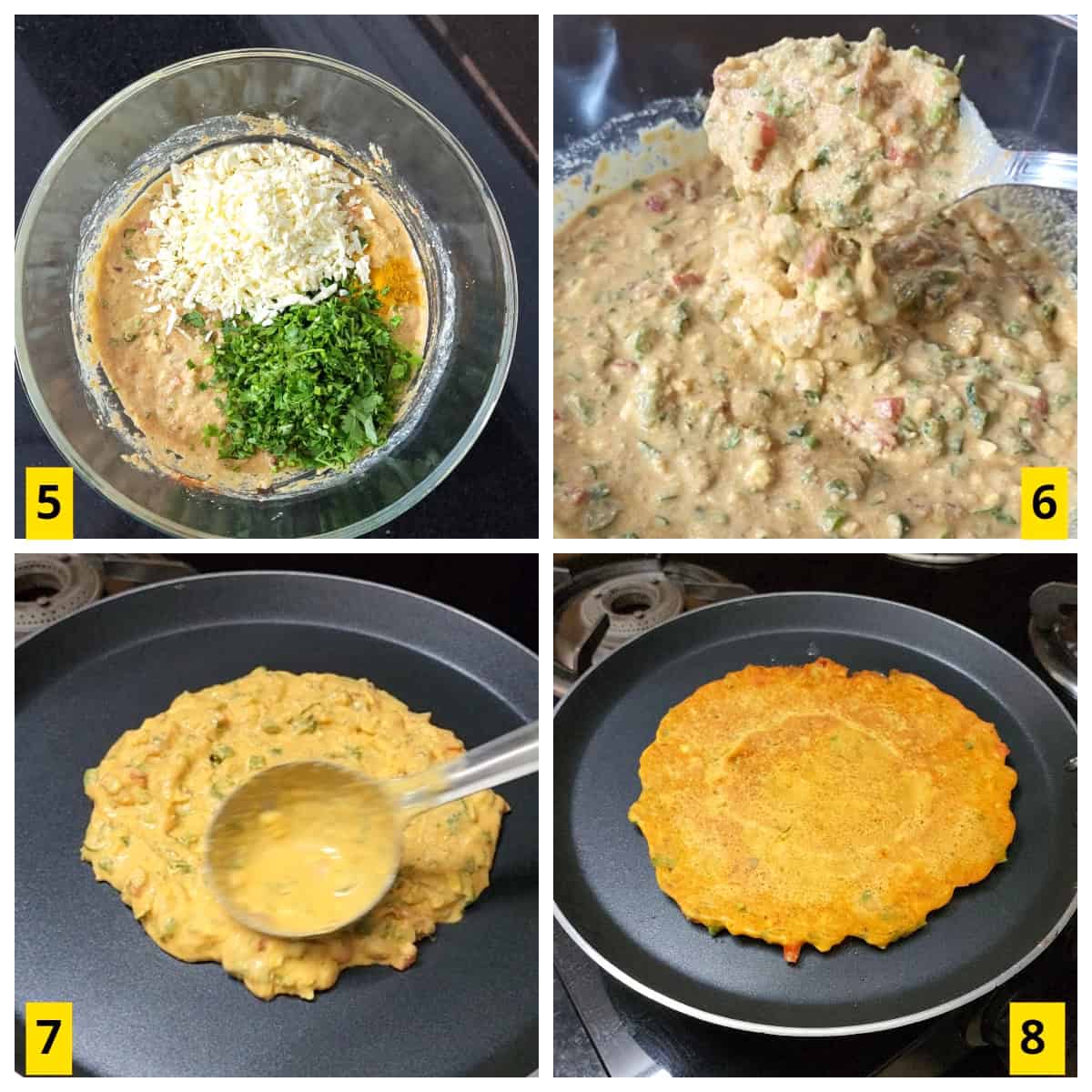 How to cook chilla or protein pancakes.