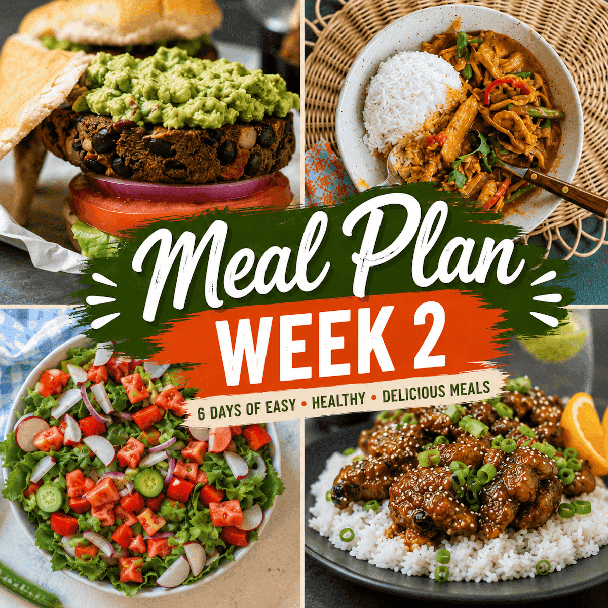 Weekly meal plan