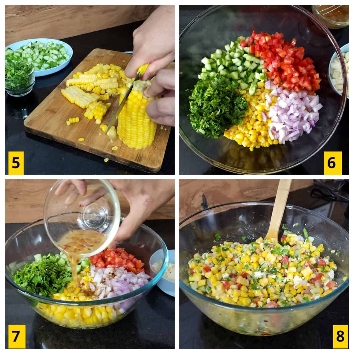 Quick 15 minute salad recipe for BBQs, potluck, picnic, family gatherings.