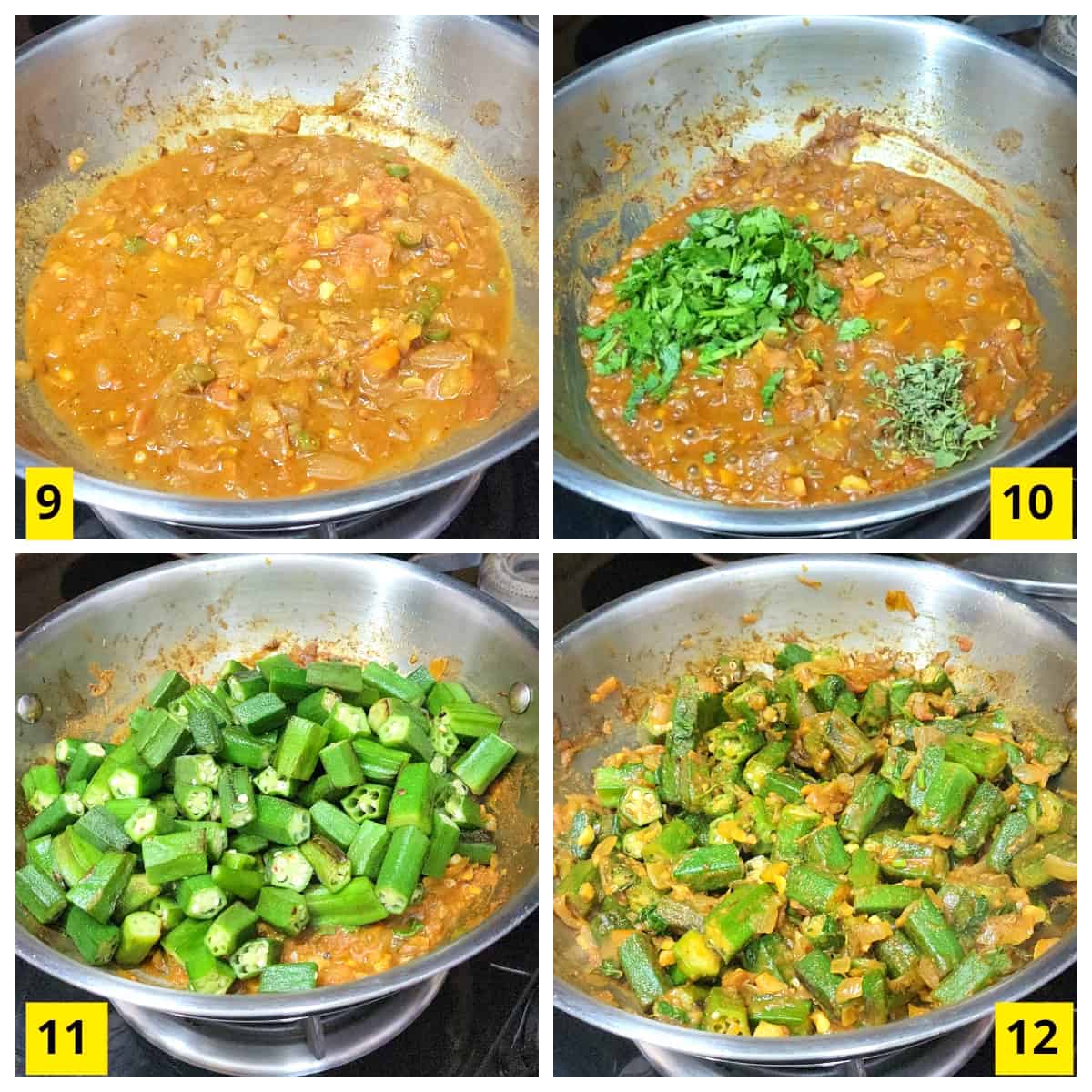 Homemade bhindi masala (okra curry) | ladys finger recipe.
