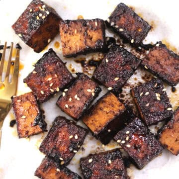 Best-ever marinated tofu | Crispy and high-protein vegan meal idea. Easy tofu recipes.