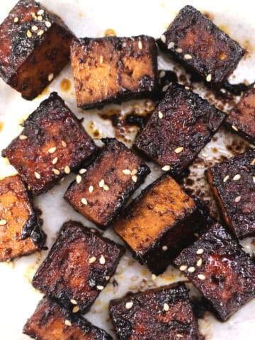 Best-ever marinated tofu | Crispy and high-protein vegan meal idea. Easy tofu recipes.