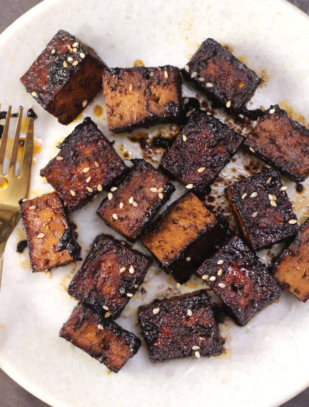 Best marinated tofu recipe | Crispy and high-protein vegan meal idea.