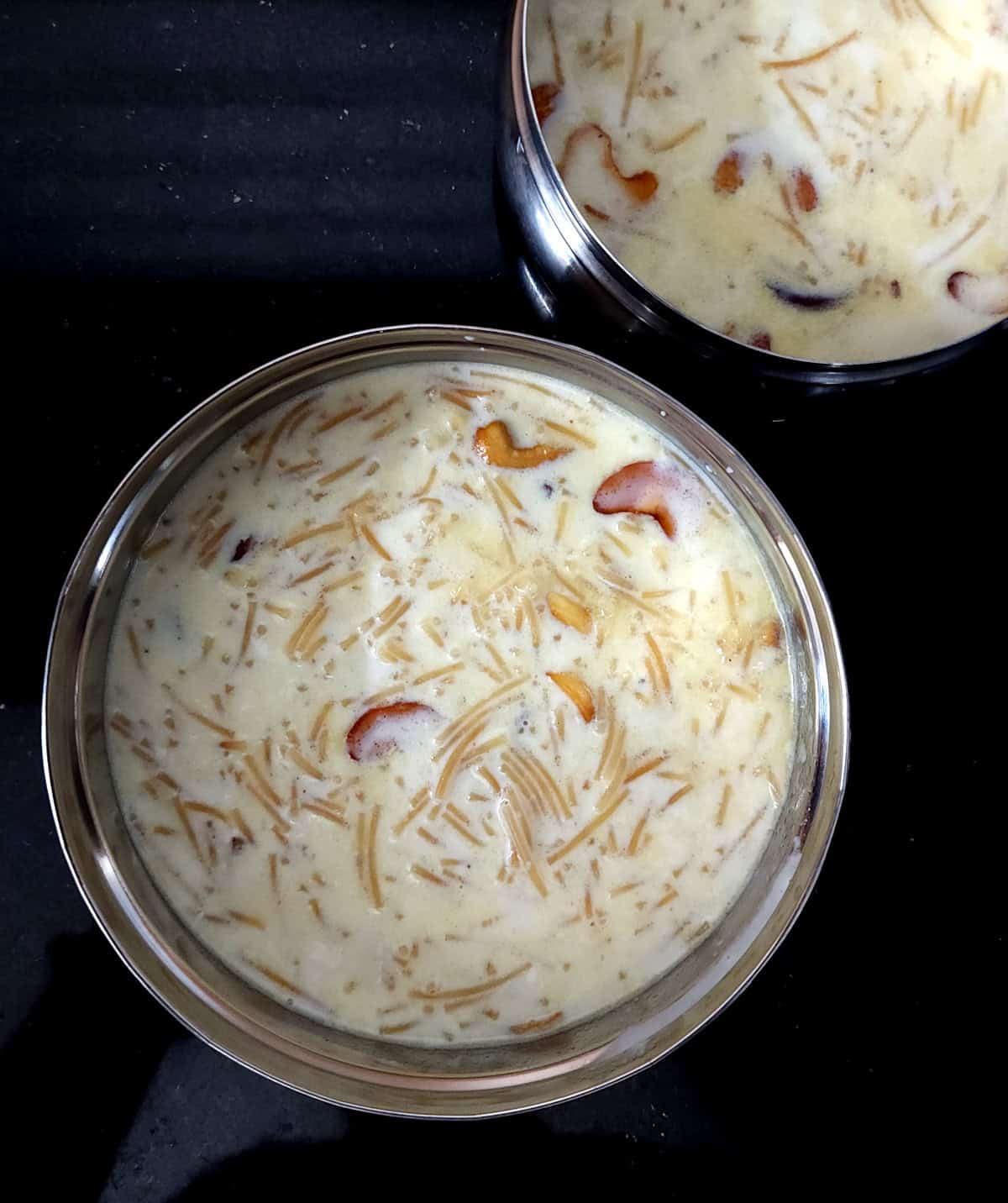 Best Vermicelli Kheer (Payasam) made with wheat vermicelli, sugar, milk, nuts, & cardamom.