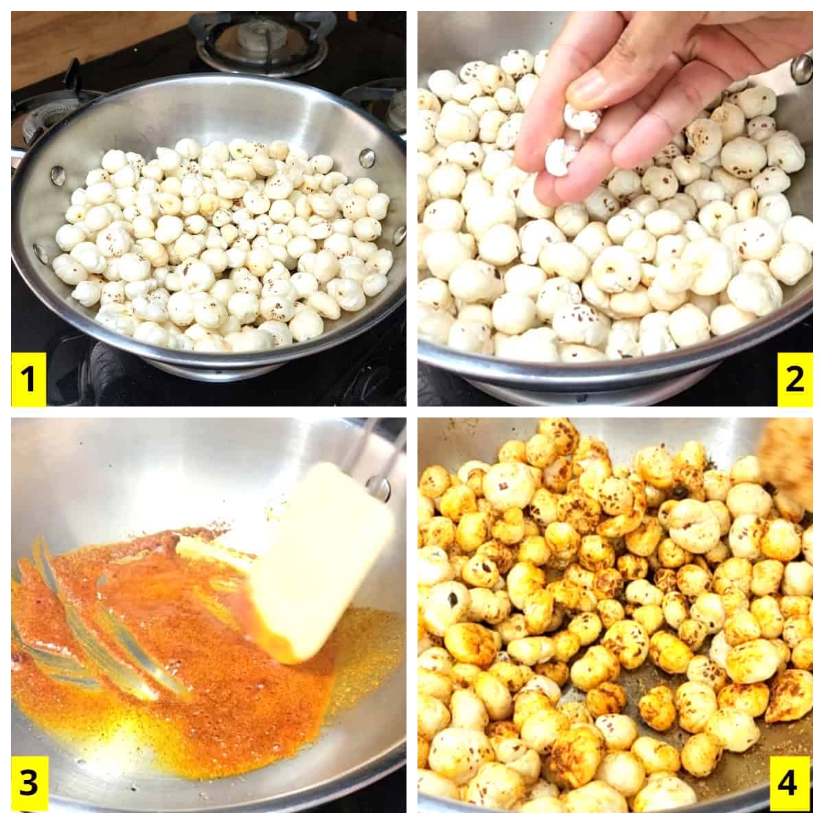 How to roast makhana or foxnut?