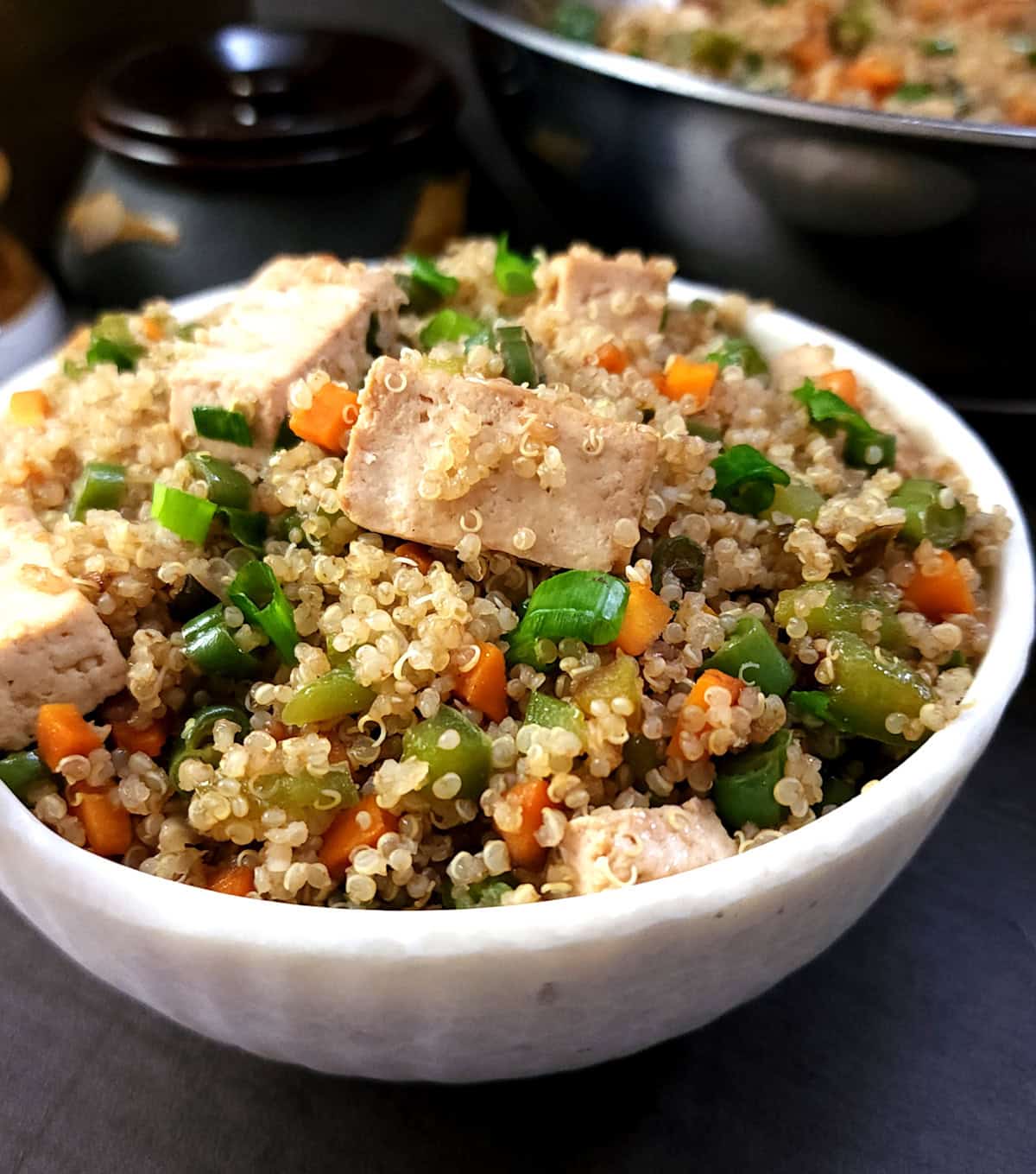 Quinoa Fried Rice - Better than restaurant-style fried rice | High-protein meal idea.