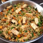 Quinoa Fried Rice with Tofu and Vegetables - High-Protein Meal | Fried Quinoa.