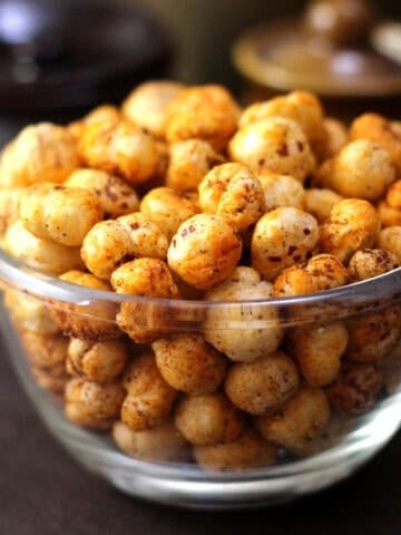 Spicy Makhana Recipe | Roasted Foxnut Snack | Indian snack for Navratri, diwali, travel, tea time.