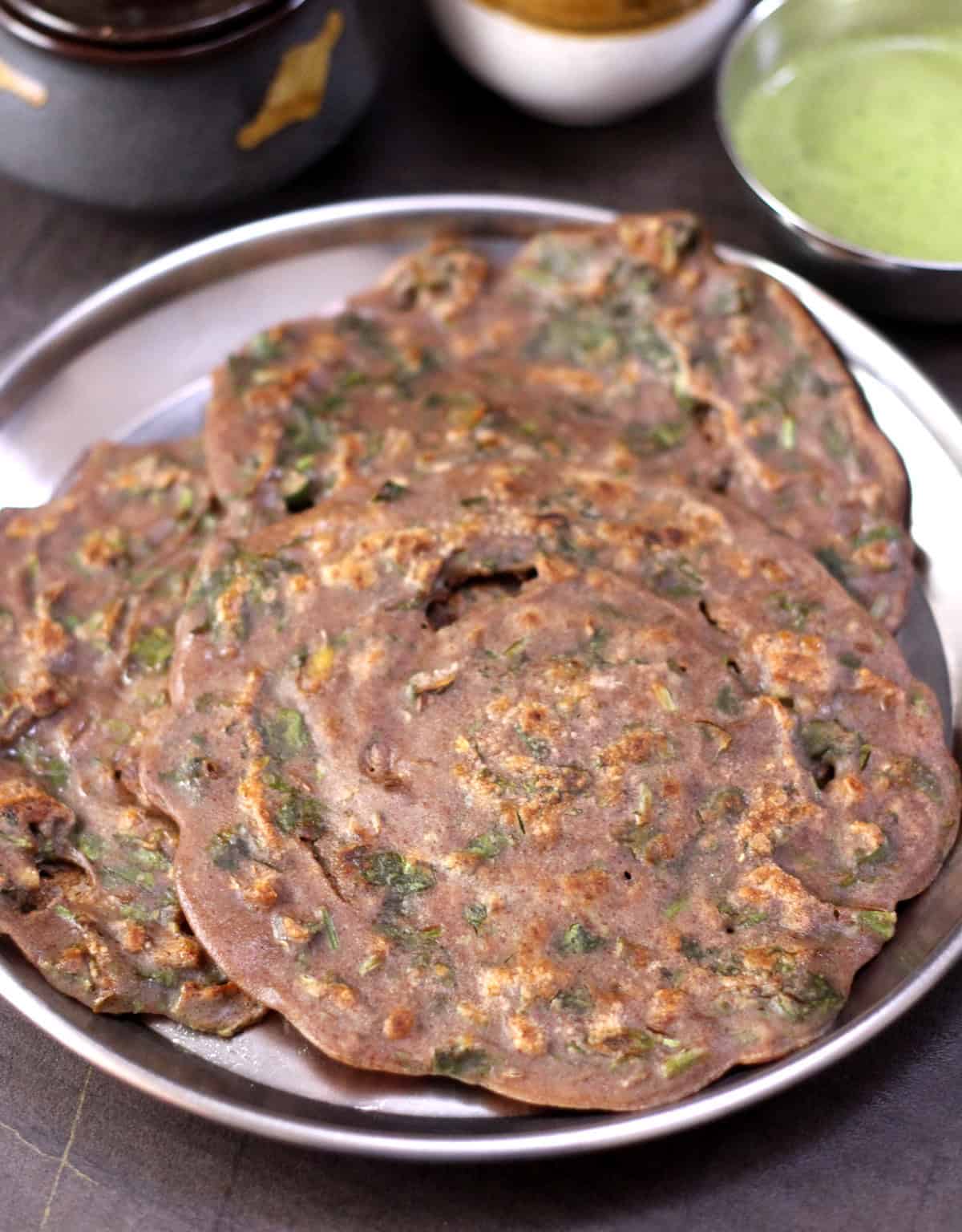 Singhara Atta Cheela | Vrat Ka Chilla | Water Chestnut Flour Recipe for Breakfast and Light Meal. 