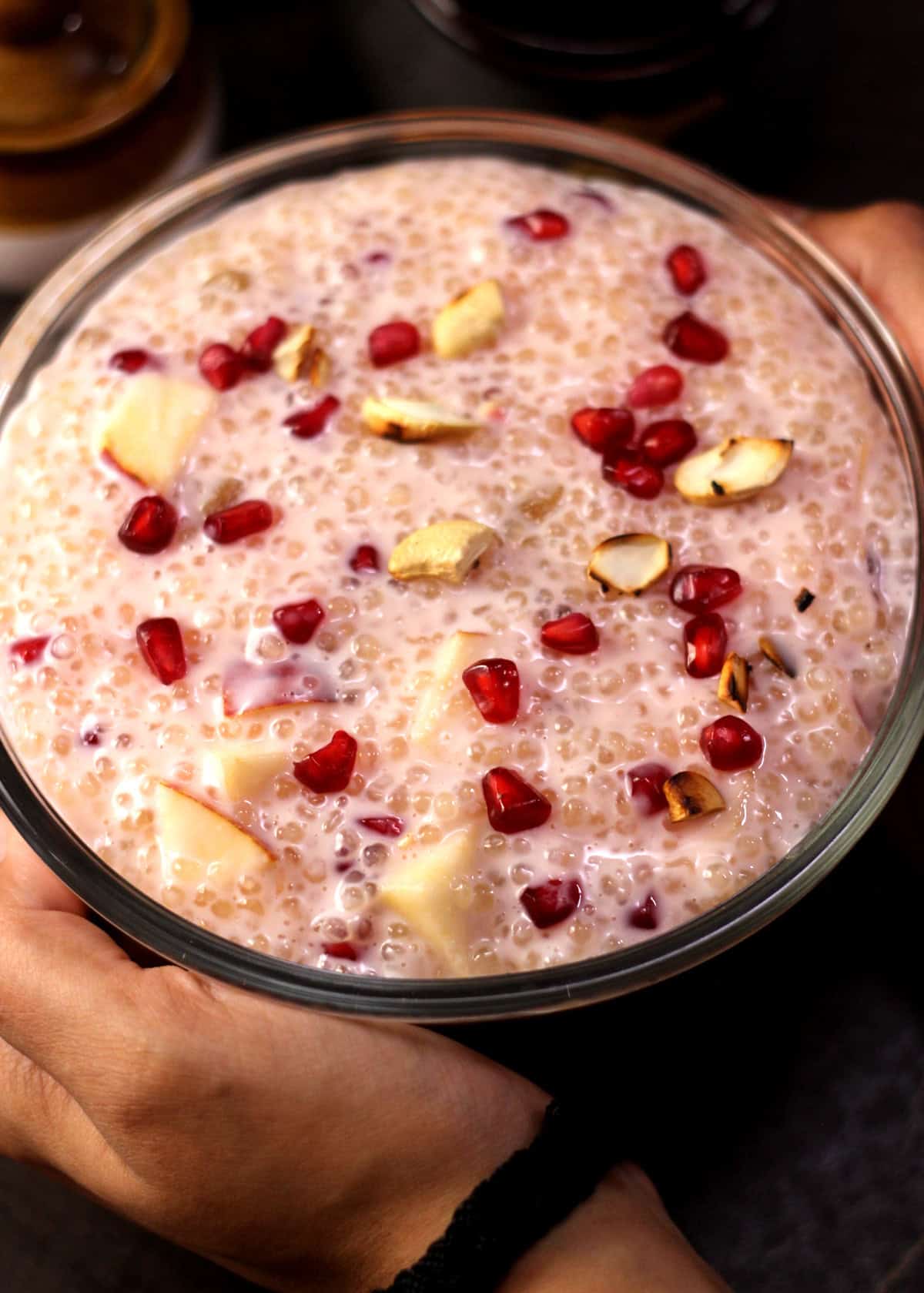 Sabudana Pudding Dessert | Tapioca Pudding | Sago Custard Recipe for Holidays and Festivals.